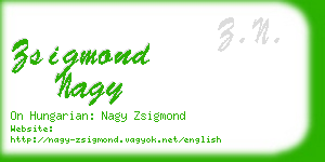 zsigmond nagy business card